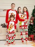 Christmas Family Matching Pajamas Set with Reindeer & Polar Bear Prints