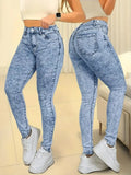 Women's butt lifting, high waist, slim fit jeans