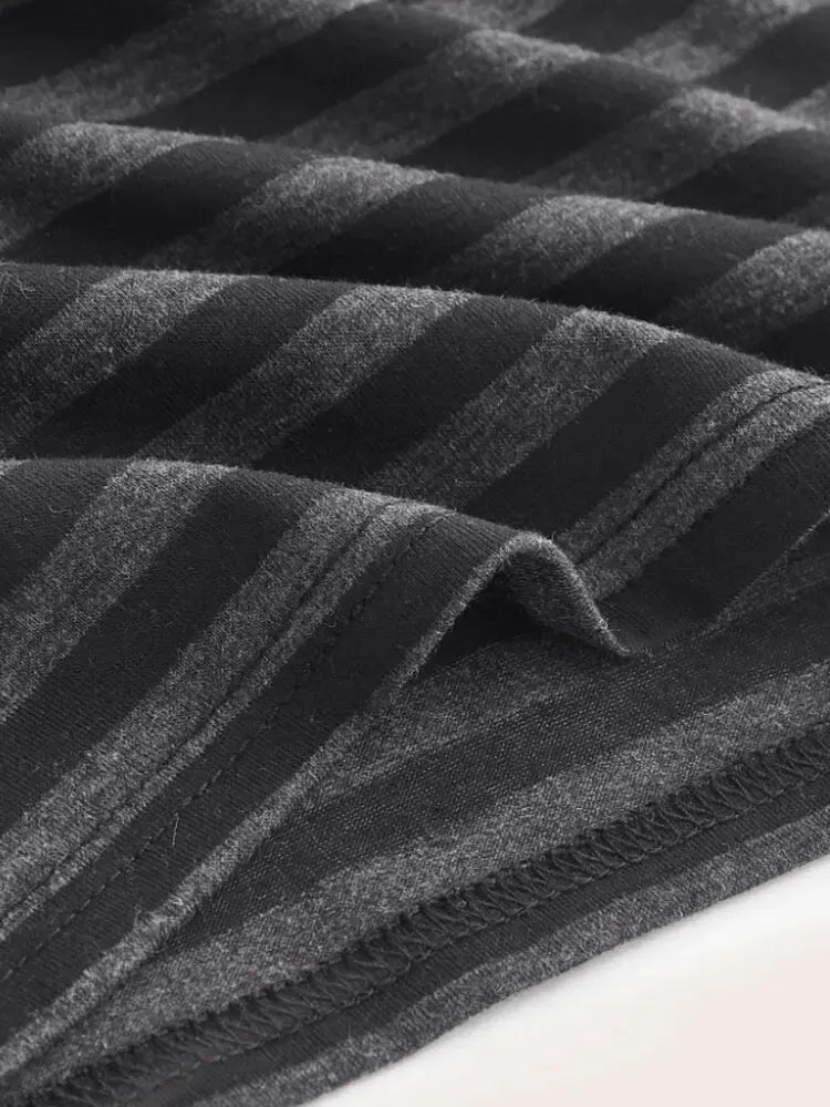 Goth Punk Striped Button Cami Top