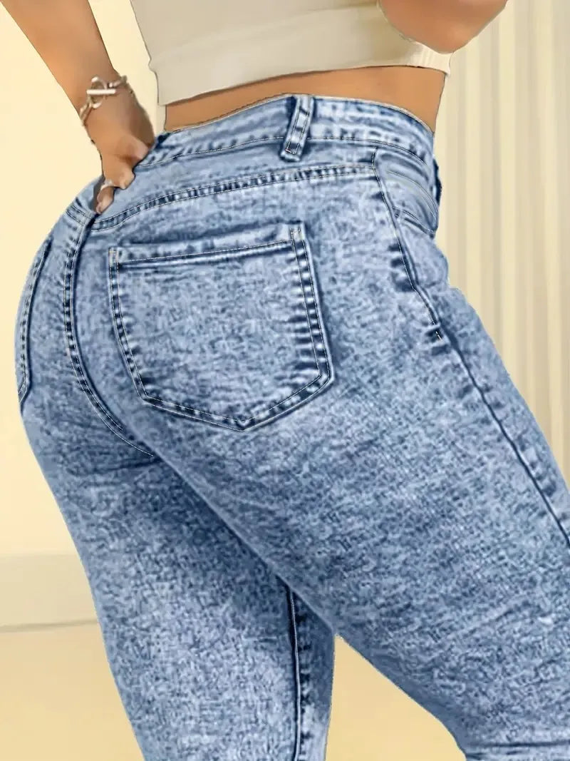 Women's butt lifting, high waist, slim fit jeans